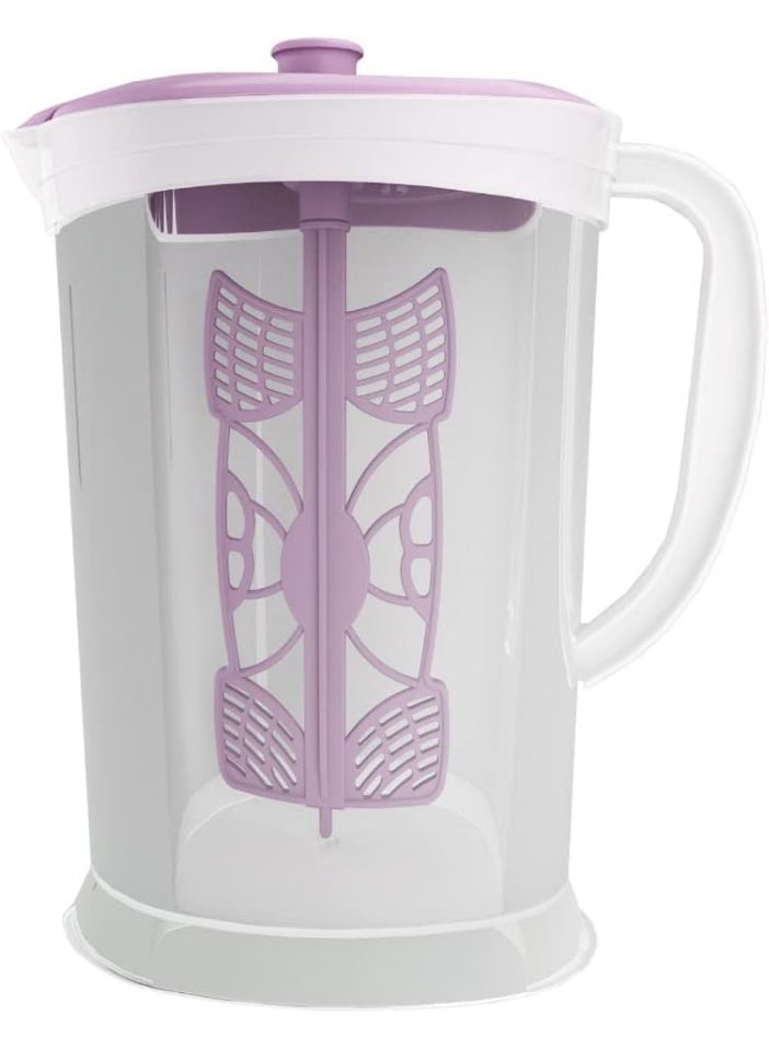 دورق بتر فلاي 2.300 لتر شفاف بغطاء من الوطانية بلاستك (خلاط عصائر) لون بنفسجي 6222011764342