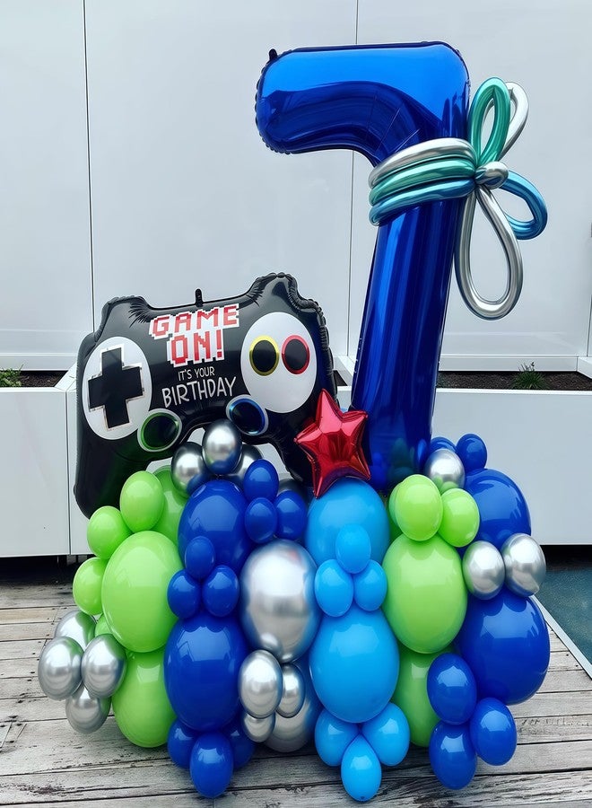 BBPOOL Navy Blue 3 Balloon Number,40 Inch Number 3 Balloon Big Dark Blue 3 Foil Mylar Helium Balloon for Birthday Party Decorations - Image 3