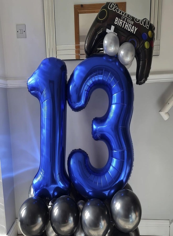 BBPOOL Navy Blue 3 Balloon Number,40 Inch Number 3 Balloon Big Dark Blue 3 Foil Mylar Helium Balloon for Birthday Party Decorations - Image 4