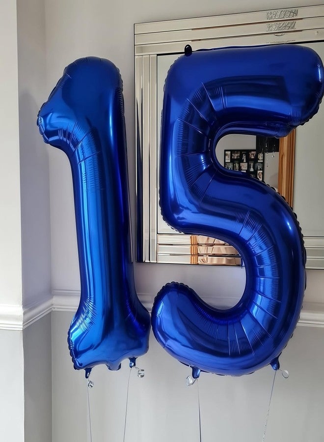 BBPOOL Navy Blue 3 Balloon Number,40 Inch Number 3 Balloon Big Dark Blue 3 Foil Mylar Helium Balloon for Birthday Party Decorations - Image 5