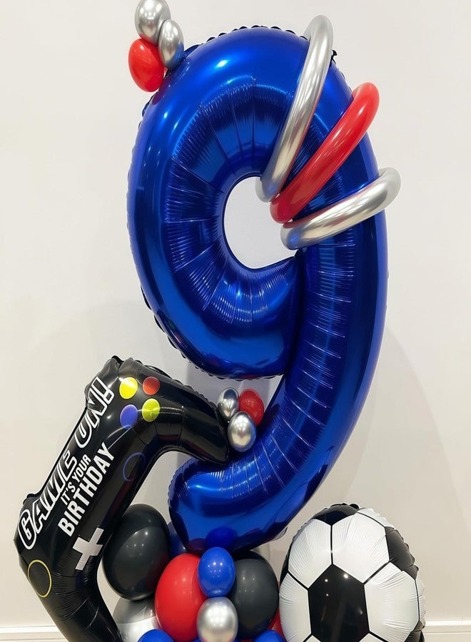 BBPOOL Navy Blue 3 Balloon Number,40 Inch Number 3 Balloon Big Dark Blue 3 Foil Mylar Helium Balloon for Birthday Party Decorations - Image 2