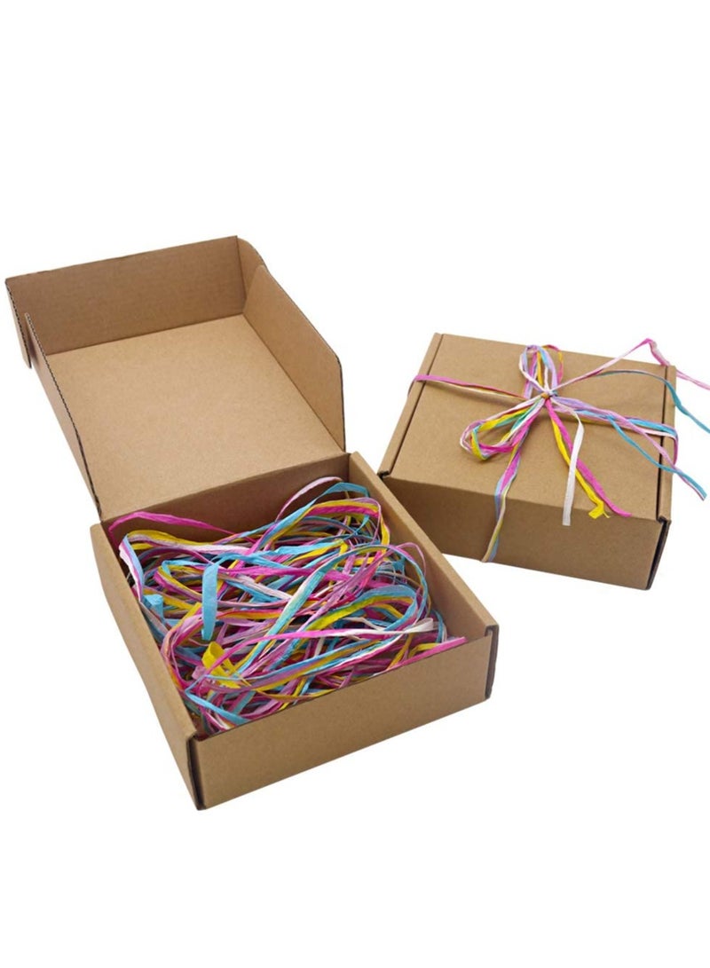 KASTWAVE Colored Paper String Raffia Ribbon, Craft Ribbon Packing Paper Twine Raffia Yarn Paper Ribbon for Valentine Box Wrapping Party Festival Holiday Wedding Decor - Image 5
