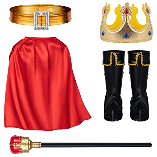 Elibelle Boys Prince Charming Birthday Halloween Costume Cosplay Dress-Up Royal Outfits for Kids Blue 100cm 2-3yrs - Image 4
