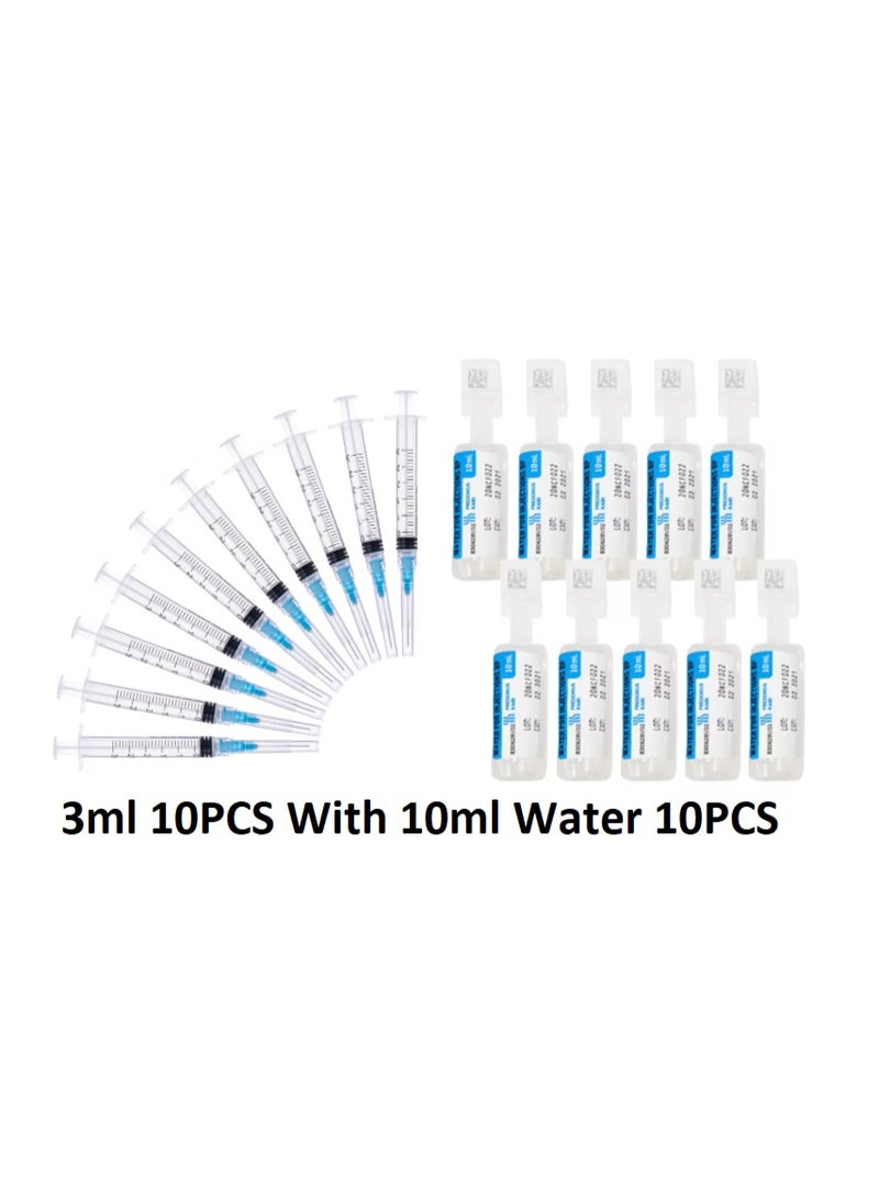 3ml 23G x 1 1/4" Sterile Syringe with 10ml Water for Injection – Medical Disposable Kit