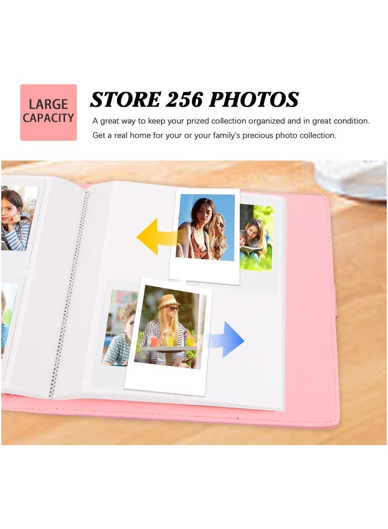 INSIJAM 256 Photos Album for Fujifilm Instax Mini Camera Polaroid 2x3" Zink Pictures Photo Album Book for Instax Mini 11 12 9 90 70 40 8 Instant Camera and Film - Image 4
