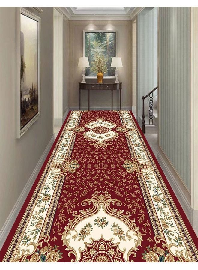 fashionhome سجادة أرضية مطبوعة لاصقة قابلة للغسل بتصميم جديد، 300 × 80 سم، مستطيلة - Image 1