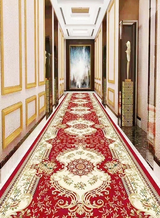 fashionhome سجادة أرضية مطبوعة لاصقة قابلة للغسل بتصميم جديد، 300 × 80 سم، مستطيلة - Image 2