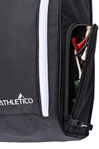 Athletico Golf Shoe Bag - Zippered Shoe Carrier Bags With Ventilation & Outside Pocket for Socks, Tees, etc. Perfect Storage (Black) - Image 5