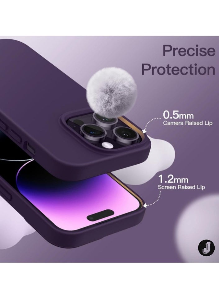 JAJEEK "iPhone 16 Pro Max Slim Fit Deep Purple TPU Case – Soft, Flexible Silicone Back Cover for Sleek Protection" - Image 2