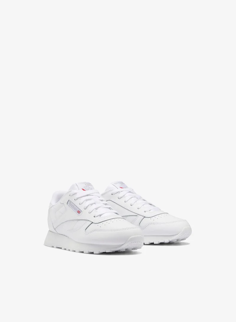 Reebok Ftwr White/Ftwr White/Ftwr White Reebok Classic Leather Boys Grade School Shoes for Men | Best Price UAE