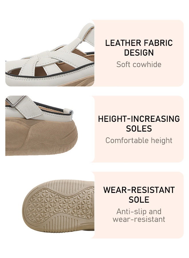 Women's casual sandals, featuring fashionable style, lightweight, breathable, anti-slip, comfortable, able to increase the height of the feet and soft texture. - Image 5