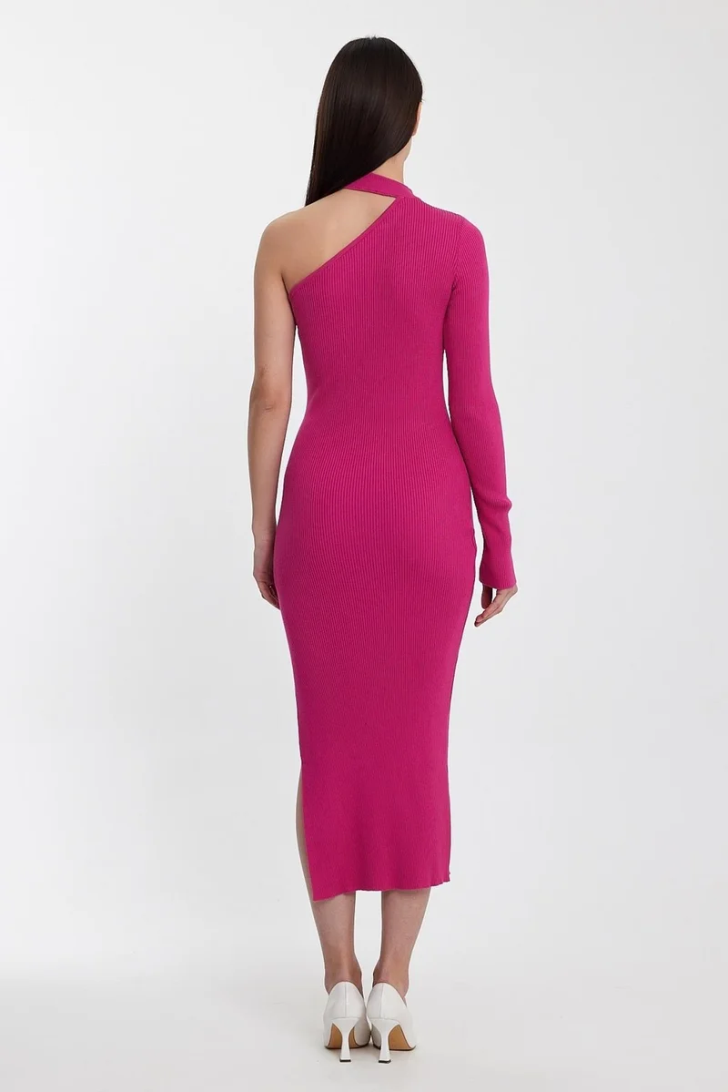 الكسندر جاردي One Shoulder Knitted DRESS(A92246-S)