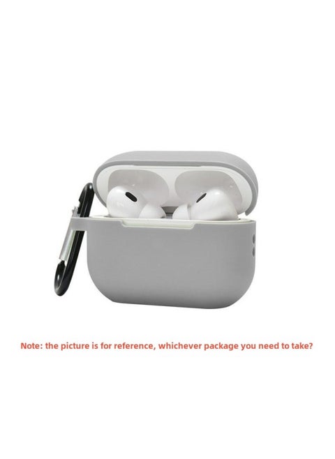 Airpodspro Earphone Case For Apple 3 Generation Bluetooth Headset Protective Cover Airpods Series Protective Shell-Color:Gray-Applicable Model:Airpods 4 Pearlescent Packaging