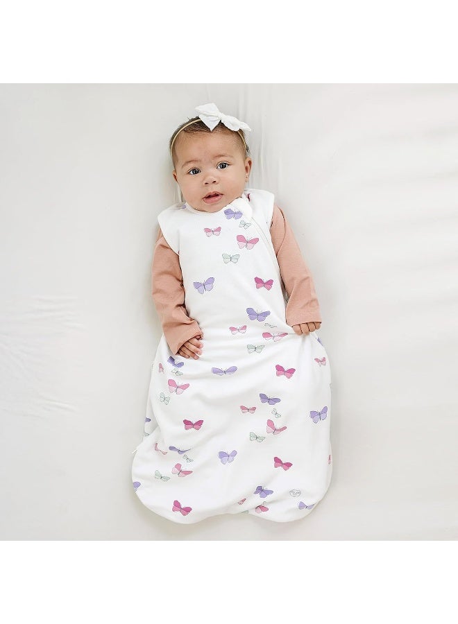 Woolino Baby Sleeping Bag, 4 Season Basic Merino Wool Wearable Blanket, 18-36 Months, Butterfly - Image 2