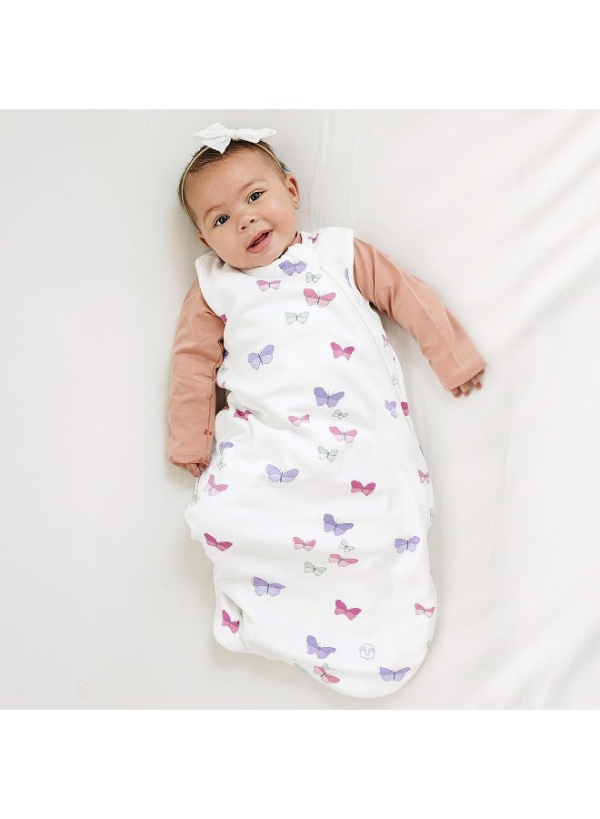 Woolino Baby Sleeping Bag, 4 Season Basic Merino Wool Wearable Blanket, 18-36 Months, Butterfly - Image 3