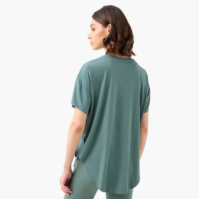 ADOT by Splash Drop Shoulder T-shirt with Round Neck