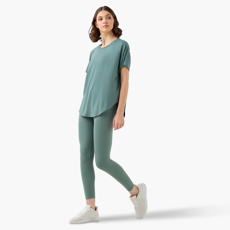 ADOT by Splash Drop Shoulder T-shirt with Round Neck