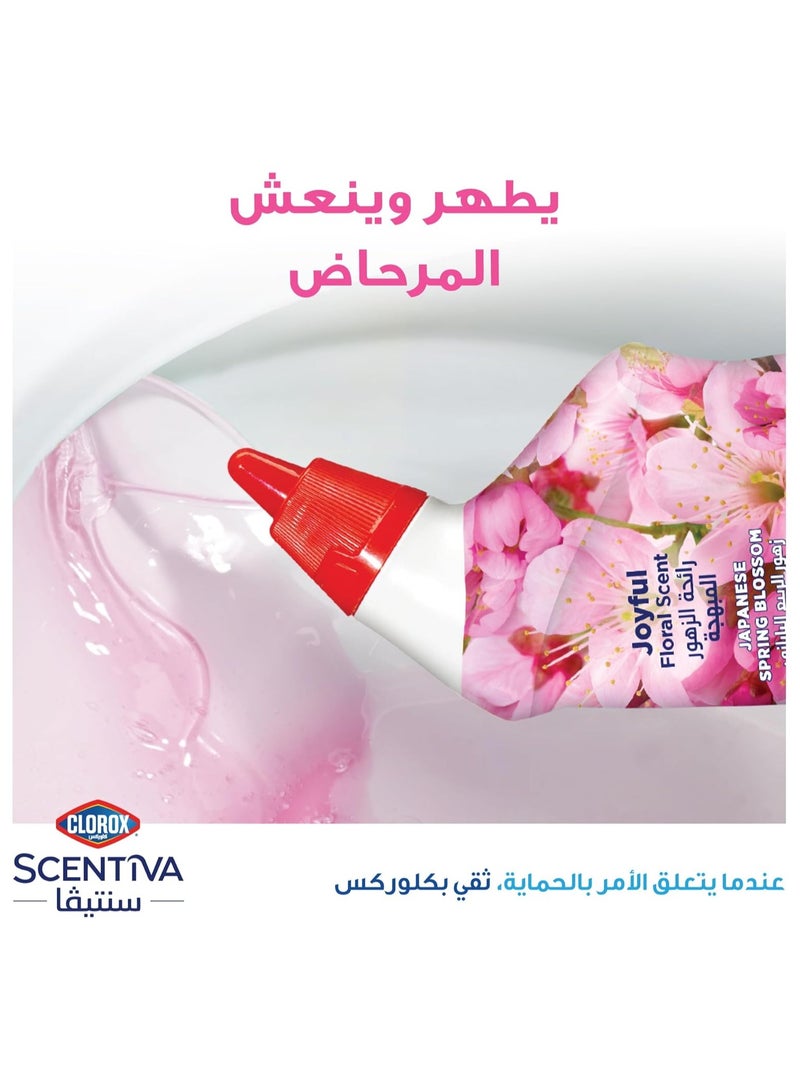 Clorox Scentiva Japanese Spring Blossom Bleach Free Toilet Bowl Cleaner, 709 ml - Image 5