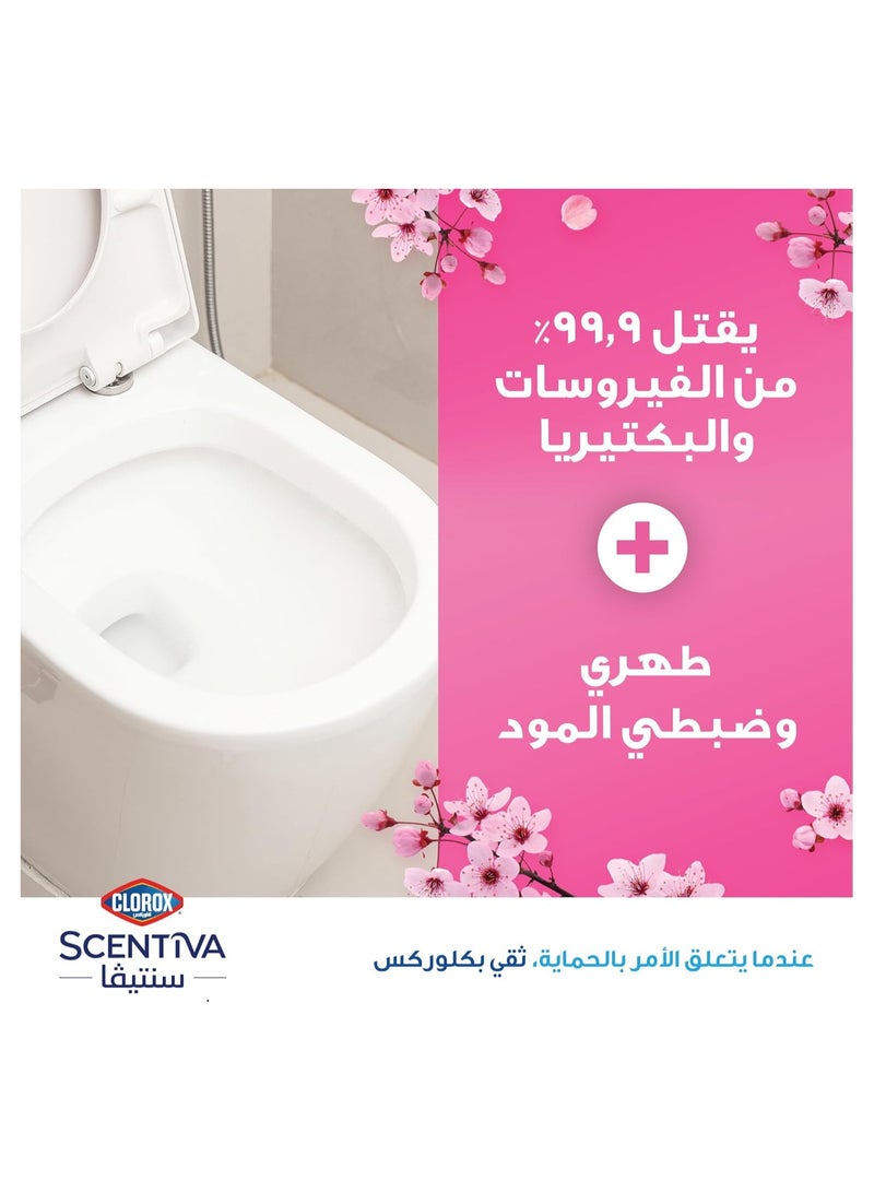 Clorox Scentiva Japanese Spring Blossom Bleach Free Toilet Bowl Cleaner, 709 ml - Image 3