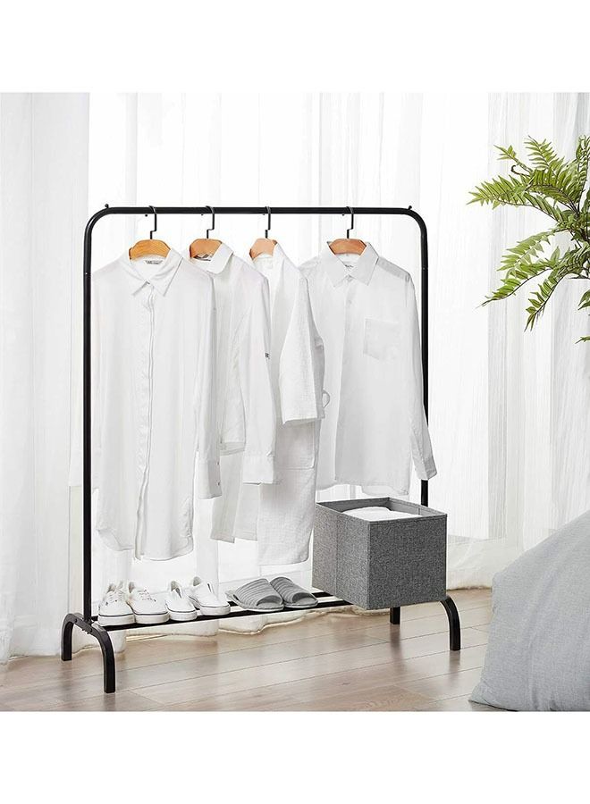 Clothes Organizer And Holder Metal Stand Black 110X40X150cm  - Image 1