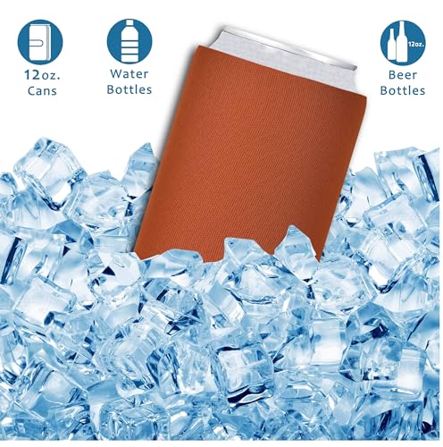 Kropsis Can Cooler Sleeves Blank Poly Foam (12, Red) - Image 2