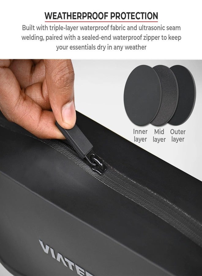 ViaTerra Waterproof 2L Universal Motorcycle Handlebar Bag - Image 2