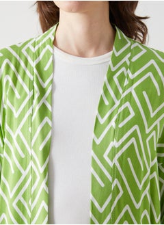 LC WAIKIKI Shawl Neck Patterned Long Sleeve Kimono  - Image 3