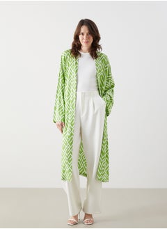 LC WAIKIKI Shawl Neck Patterned Long Sleeve Kimono  - Image 2