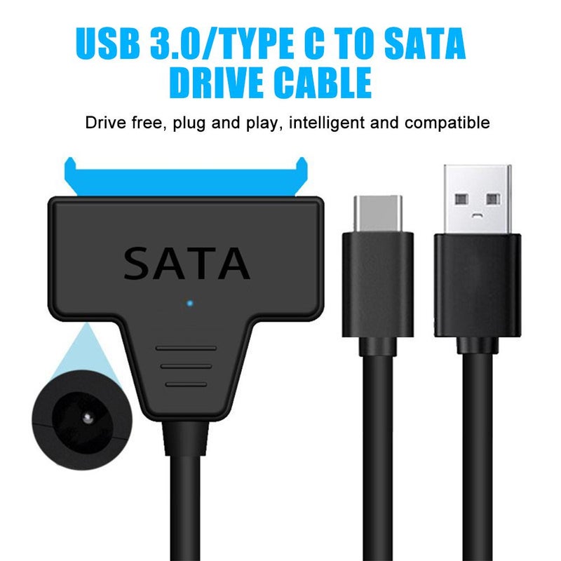 SATA3 USB 3.0 data cable, laptop Type-C to SATA easy-drive cable, 2.5-inch hard drive cable. - Image 2