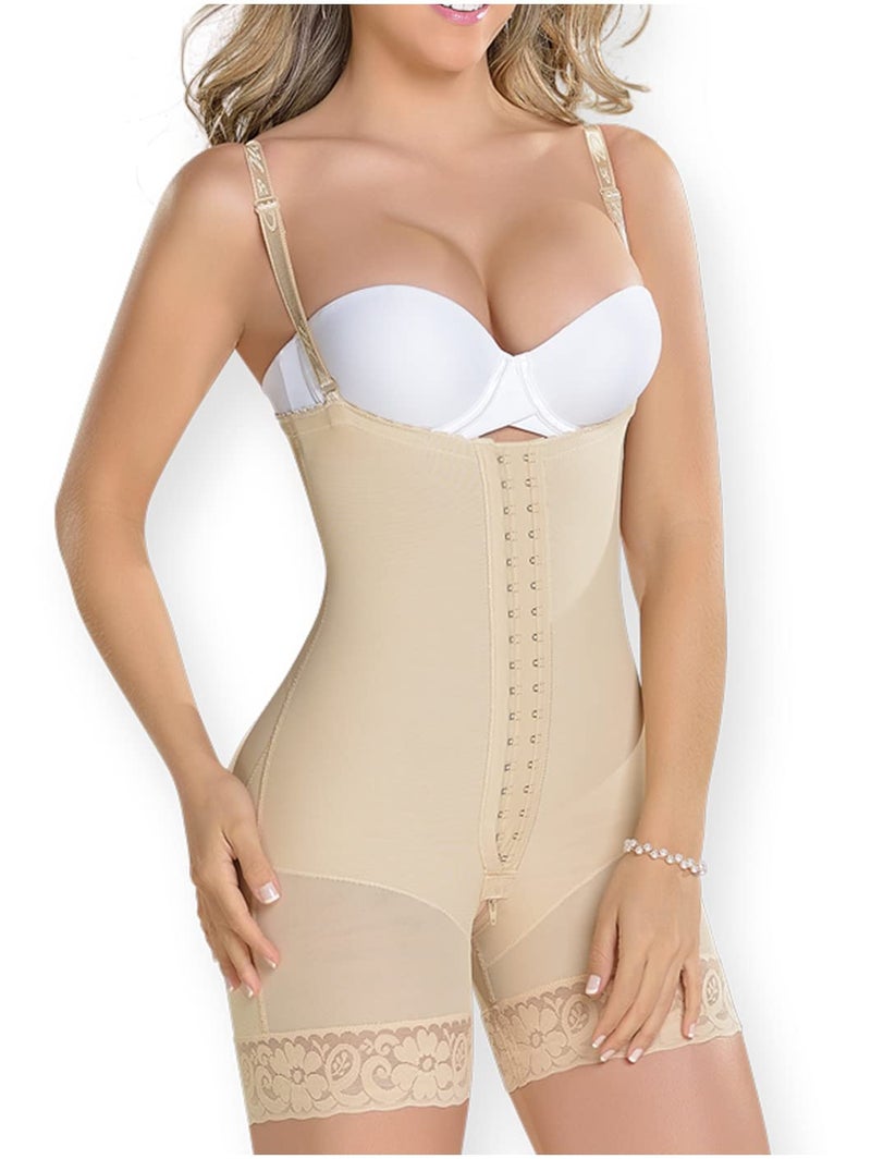 MD M&D 0066 Fajas Colombianas Reductoras Backless Body Shaper Girdles for Women Beige XS - Image 1