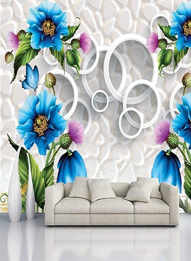 WALL DECOR Floral Decor Wallpaper Multicolor Wall Sticker for Home D�cor, Living Room, Bedroom, Hall, Cafe, Play Room(Self Adhesive Vinyl, Waterproof Model DW094) (16 X 50 INCH) - Image 3