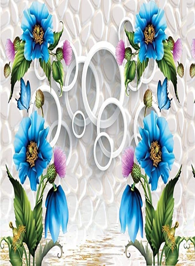 WALL DECOR Floral Decor Wallpaper Multicolor Wall Sticker for Home D�cor, Living Room, Bedroom, Hall, Cafe, Play Room(Self Adhesive Vinyl, Waterproof Model DW094) (16 X 50 INCH) - Image 2