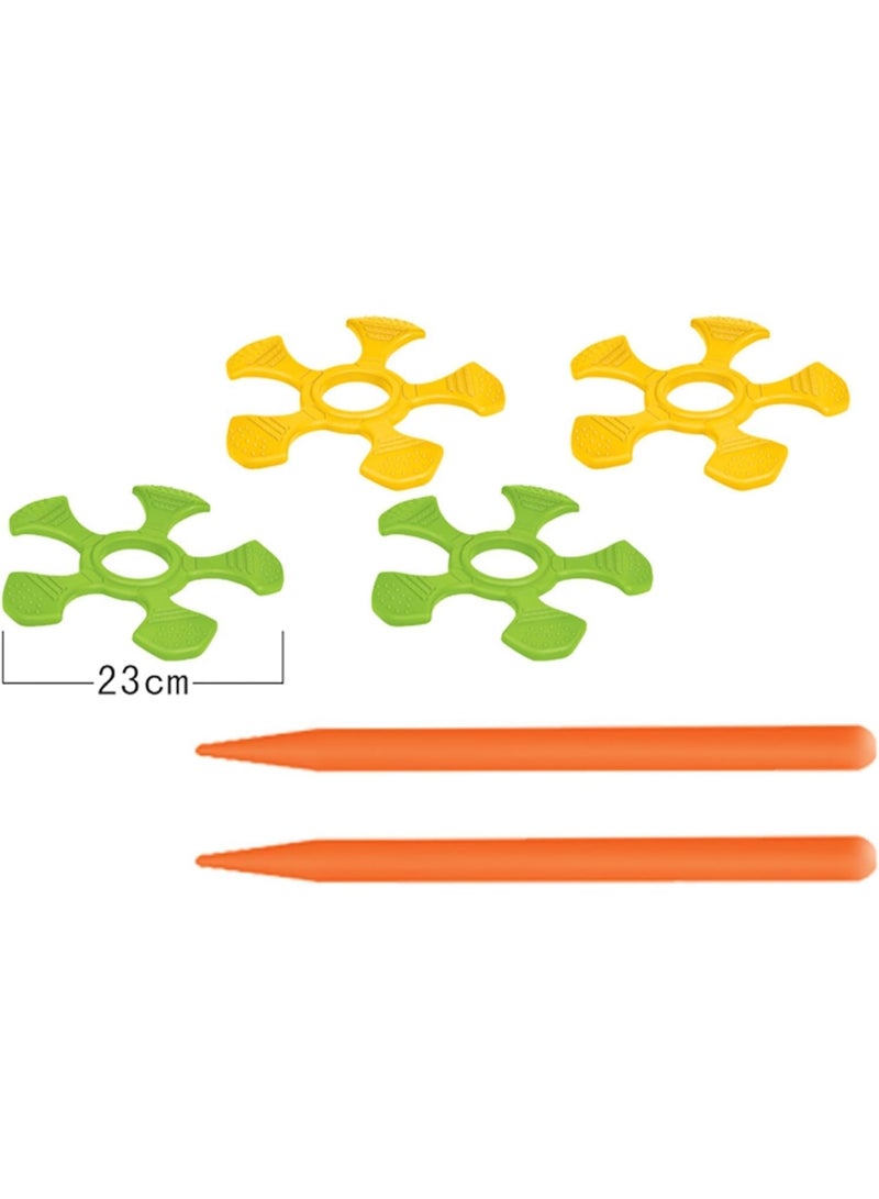 GOLD MANTIS Ring Toss Game Set for Kids – Outdoor Beach & Backyard Target Toss Toy with Soft Rings & Pole – Safe Indoor Garden Play for Boys & Girls, Family Fun Party Game for - Image 1