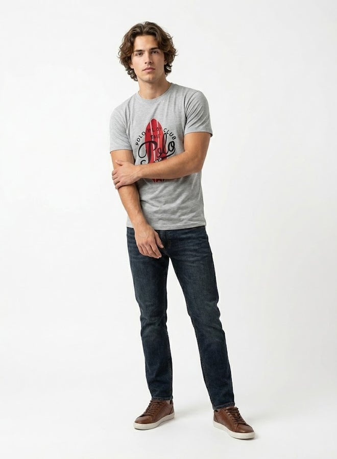 Polo Play Men Graphic Logo Crew Neck T-Shirt - Image 3