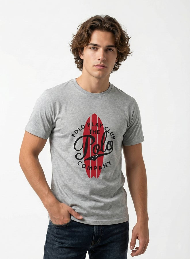 Polo Play Men Graphic Logo Crew Neck T-Shirt - Image 1