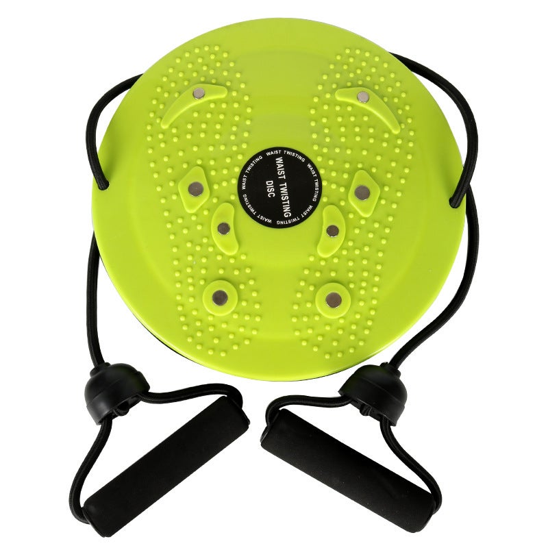 Generic Fitness Ab Twister Massage Disc with Pull Ropes Green  - Image 1