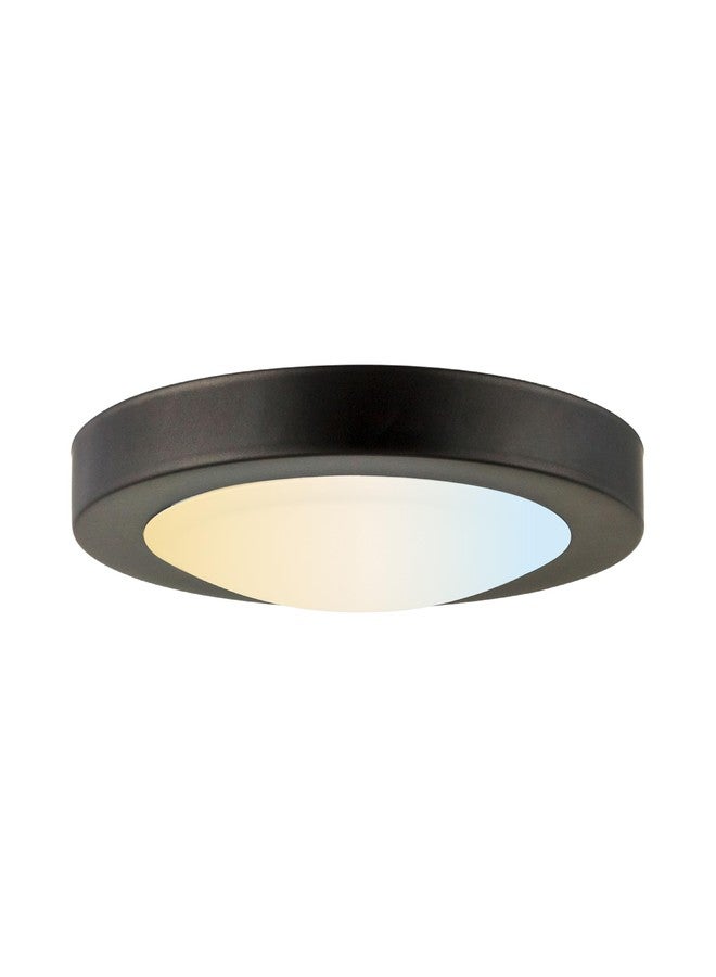 Sunlite LED 7" Round Mini Panel Light Fixture, 15W, 1000 Lmns, 30K/40K/50K Selectable CCT, Dimmable, Oil Rubbed Bronze Finish, 50,000 Hour Life Span, ETL Listed - Image 1
