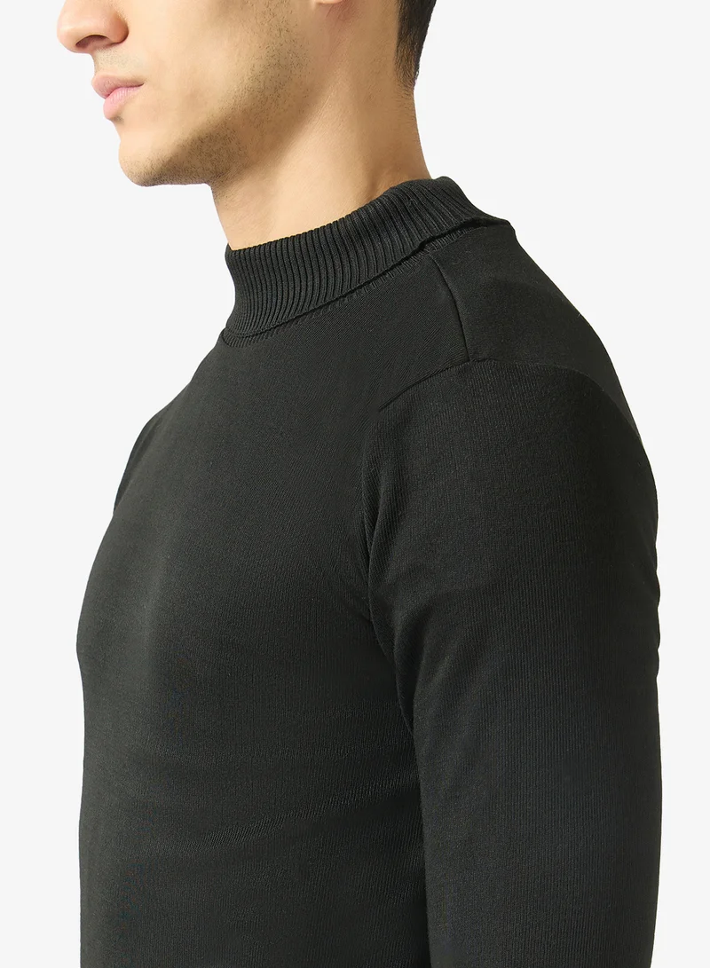 Robert Wood  Casual Turtle Neck Pullover Sweater for Men | Best Price UAE