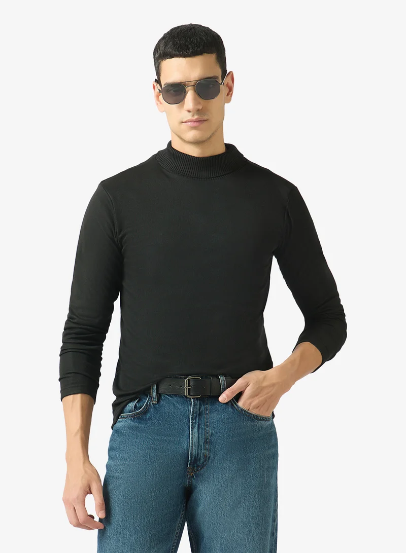 Robert Wood Casual Turtle Neck Pullover Sweater