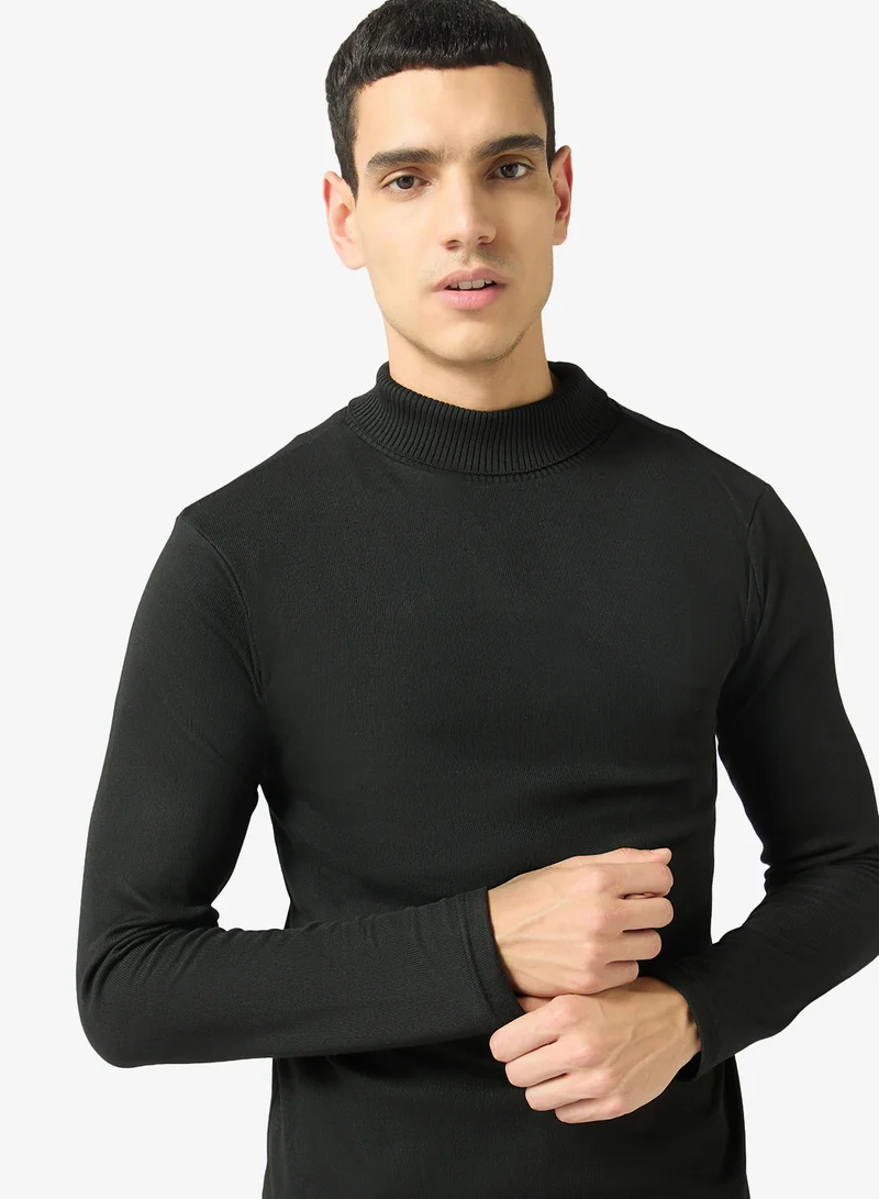 Robert Wood  Casual Turtle Neck Pullover Sweater for Men | Best Price UAE