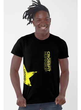 Rock&Roll Crossfit Star Black Short Sleeve Men's T-Shirt  - Image 1