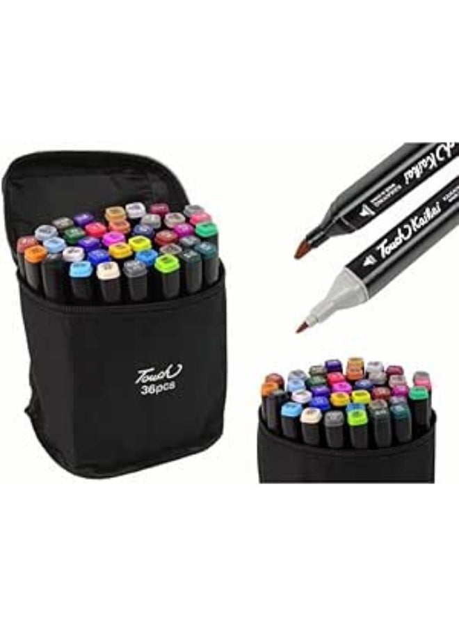 36 Pcs Alcohol Markers for Drawing and Drawing || Highlighter Pen Art Supplies (36 Markers) - Image 1