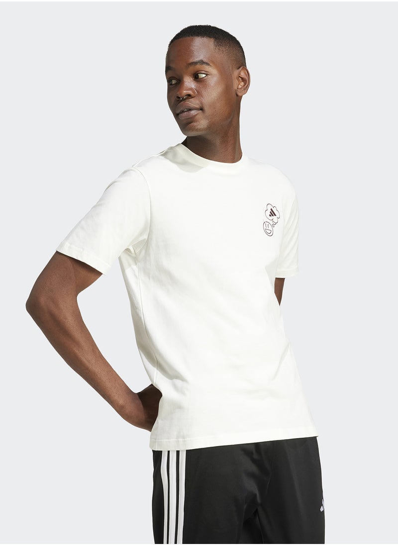 Adidas - Lounge Verbiage Circle Graphic T-Shirt - Image 1