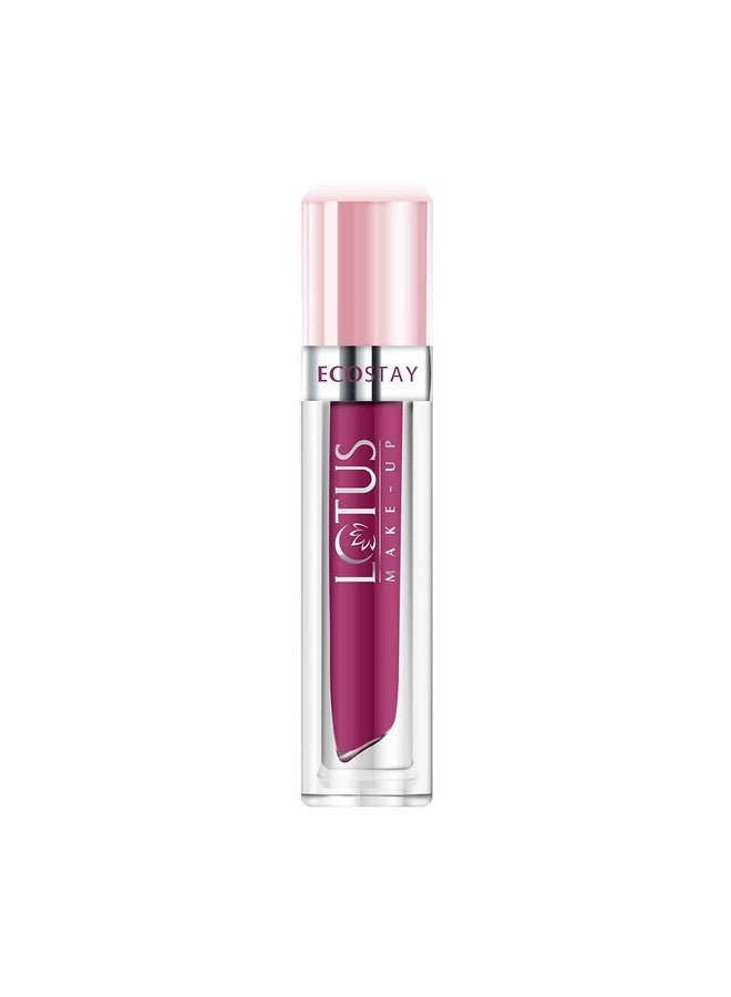 Lotus Makeup Lotus Make-Up Ecostay Matte Lip Lacquer - Plum Berry, Plum, 4 g x Pack of 2 - Image 2