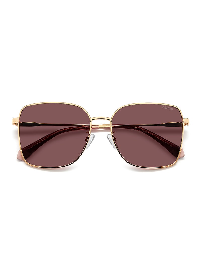 Polaroid Women's Polarized Square Sunglasses - Pld 4158/G/S/X Gold Millimeter - Lens Size: 58 Mm  - Image 4