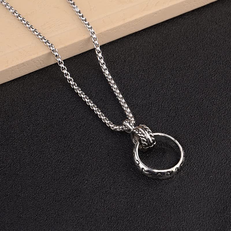 HAISENGO Eyeglass Holder Ring for Women Man Glasses Holder Strap Chain Eye Glass Holder Necklace Stainless Steel Eyeglass Loop Holder Reading Glasses Holder Sunglasses (ring) - Image 4
