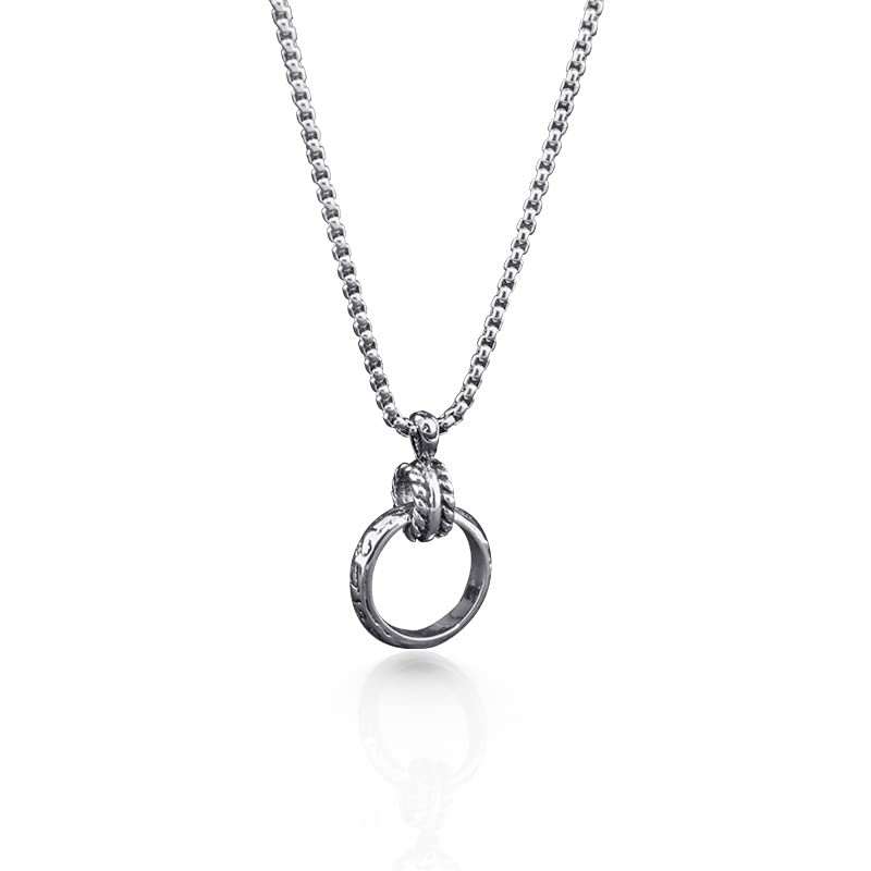 HAISENGO Eyeglass Holder Ring for Women Man Glasses Holder Strap Chain Eye Glass Holder Necklace Stainless Steel Eyeglass Loop Holder Reading Glasses Holder Sunglasses (ring) - Image 1