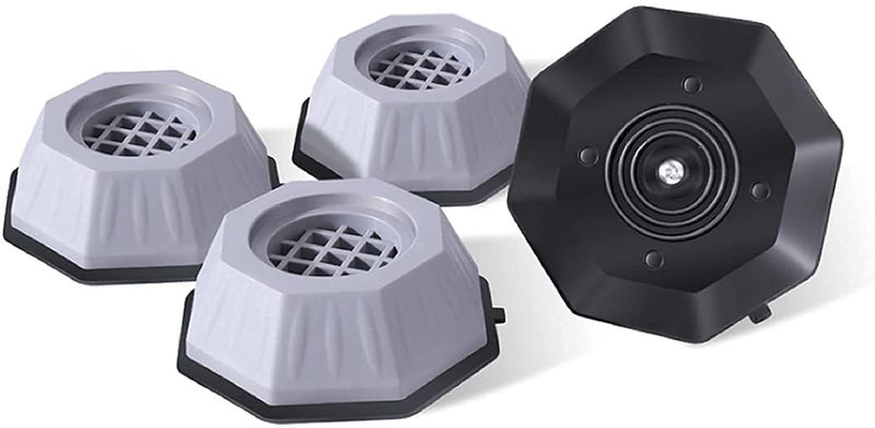 Rylan Anti Vibration Pads for Washing Machine Washing Machine Feet Pads Shock Absorber Noise Cancelling Washer Support, Washing Machine Anti Vibration Pad Heightening Pads with Suction (Pack of 4) - Image 1