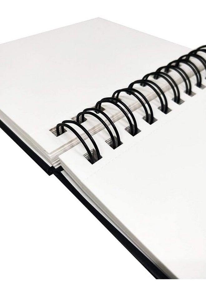 BRUSTRO Brustro Artists Wiro Bound Sketchbook, A6 (Small 105 x 148 mm) Size, 116 Pages, 160 GSM  - Image 2