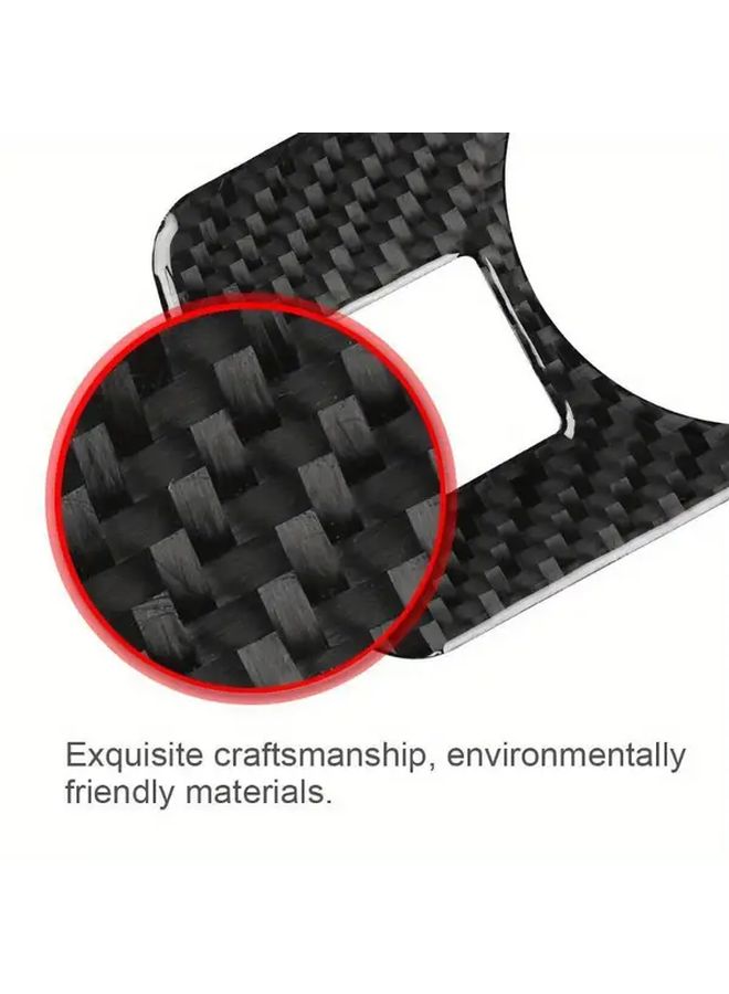 Carbon Fiber Car Headlight Switch Frame Cover Trim LHD Interior Sticker For Audi TT 8N 8J - Image 4